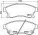 Тормозные колодки передние. Opel Astra J 10/09&gt; PAGID 8DB 355 015-231 (фото 1)