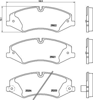 Колодки гальмівні дискові комплект; передн. PAGID 8DB355015551