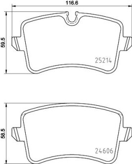 Дискові гальмівні колодки зад. Audi A6/A6/S6 IV (4G2,C7) 10- PAGID 8DB 355 016-061