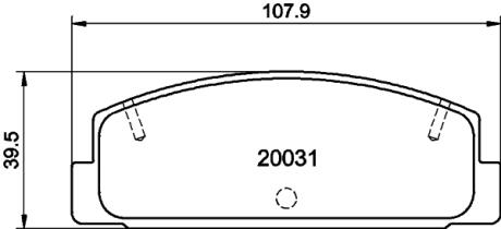 Колодки гальмівні дискові комплект; задн. PAGID 8DB355016761