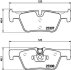 Гальмівні колодки дискові зад. BMW 3 (F30/F31) 12-/1 118 (F20) 10- PAGID 8DB 355 019-971 (фото 1)
