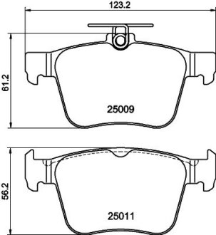 Гальмівні колодки зад. VW Golf VII 13- PAGID 8DB 355 020-261