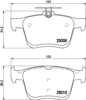 Колодки гальмівні дискові комплект; задн. PAGID 8DB355020271