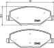 Тормозные колодки перед. Skoda Fabia II-III 11- /VW Polo 10- (TRW) PAGID 8DB355020-521 (фото 1)