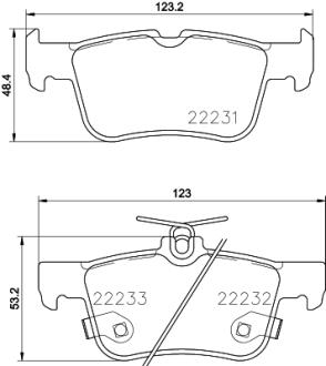Гальмівні колодки Ford Galaxy, Mondeo V, S-Max Ford Usa Fusion Lincoln Mkz 1.0-3.5 09.06- PAGID 8DB 355 023-301