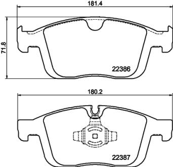 HELLA VOLVO Тормозные колодки передн.XC60 I 16- PAGID 8DB 355 025-261