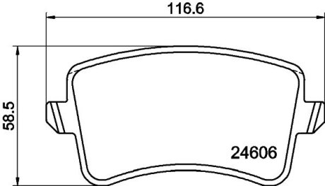 Гальмівні колодки дискові зад. AUDI A4 ALLROAD B8, A4 B8, A5, Q5 1.8-4.2 06.07-05.17 PAGID 8DB 355 025-381