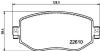 К-кт перед. тормозов. колодок Renault Megane IV 2015- PAGID 8DB 355 025-851 (фото 1)