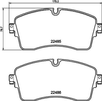 Колодки гальмівні, дискове гальмо PAGID 8DB355040361
