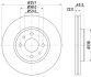 Диск тормозной передний Citroen Nemo PAGID 8DD 355 103-971 (фото 1)