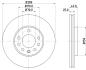 Тормозной диск перед. Opel Astra G, H/Zafira 98- (вент.) (280x25) PAGID 8DD355106-071 (фото 4)
