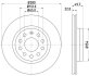 Тормозной диск перед. Caddy III/Golf V/VI/Jetta/Octavia 04- (280x22) PAGID 8DD355109-561 (фото 4)