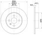 Диск тормозной зад. 264x10x42.2 Opel Meriva 1.6I 16V, 1.7DTI/CDTI, 1.8 03.05- PAGID 8DD 355 110-271 (фото 4)