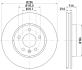 Диск тормозной пер..Chevrolet Captiva (296*29) / Opel Antara 06- PAGID 8DD 355 114-401 (фото 4)