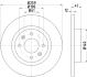 (з ABS)Гальм.диск перед. Dacia Logan 1.4/1.6 04- Renault Twingo 1.2 96- PAGID 8DD 355 115-271 (фото 4)