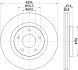 HELLA MITSUBISHI Диск тормозной передн.ASX,Dodge Caliber,Avenger 07- PAGID 8DD 355 115-911 (фото 1)