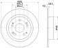 Диск гальмівний зад.Honda Accord IX, Accord VIII, Hr-V 1.8-3.5 06.08- PAGID 8DD 355 116-521 (фото 1)
