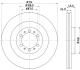 Гальмівний диск Mitsubishi Pajero 2.5 Td/3.0 V6 98- PAGID 8DD 355 118-741 (фото 4)