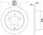 Диск гальмівний зад. Mitsubishi Eclipse II 96- Outlander 03-, Space Runner 99- PAGID 8DD 355 119-181 (фото 4)