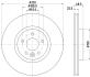 Диск тормозной перед. FORD KUGA II 13- TOURNEO CONNECT 15- TRANSIT CONNECT 13- PAGID 8DD 355 125-151 (фото 4)
