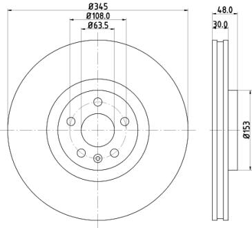 Диск гальмівний PRO High Carbon; передн. PAGID 8DD355126371
