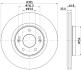 Диск тормозной перед.Hyundai Tucson Kia Optima, Sportage IV 1.6-2.0H 06.15- PAGID 8DD 355 126-541 (фото 1)