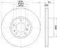 HELLA Диск тормозной перед. BMW 5-serie E39, 7-serie E38 (324*30) PAGID 8DD 355 127-101 (фото 4)