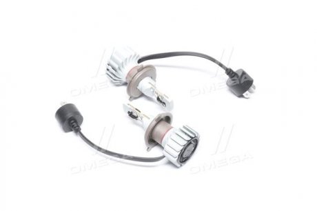 Лампа світлодіодна LED H4 12/24V Ultinon Pro5000 +160 15W 5800K (комплект) PHILIPS 11342U50CWX2 (фото 1)