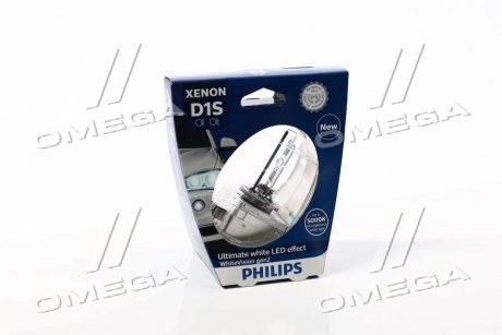 Лампа ксенонова D1S 85V 35W P32d-3 WhiteVision gen2 5000K (вір-во) PHILIPS 85415WHV2S1