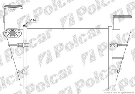 Інтеркулер VW Passat, Audi A4/A6 1.8T/1.9TDi 95-01 Polcar 1324J8-1