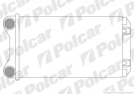 Радіатор пічки Audi A4 01- Polcar 1325N8A1