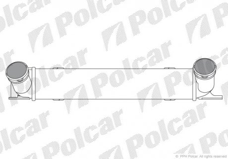 Интеркуллер BMW 1 (E81), 1 (E82), 1 (E87), 1 (E88), 3 (E90), 3 (E91), 3 (E92), 3 (E93), X1 (E84) 2.0D 06.04-06.15 Polcar 2001J8-1 (фото 1)