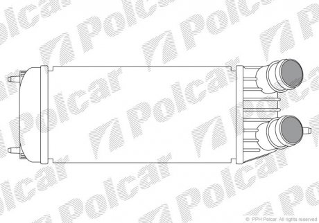 Интеркуллер PSA Expert/Jumpy/Scudo 1.6D/Hdi 07- Polcar 2397J8-1