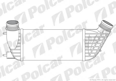 Інтеркулер PSA Expert/Jumpy/Scudo 2.0Hdi 07- Polcar 2397J8-2 (фото 1)