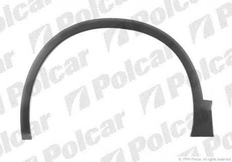 Накладка крыла передн. лев. Nissan Qashqai (J10), 03.07-04.10 Polcar 275901-5