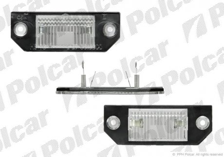 Фонарь номерного знака FORD FOCUS C-MAX, FOCUS II 10.03-09.12 Polcar 3202959E