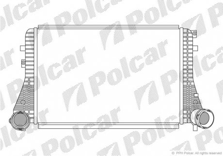 Інтеркулер VAG A3/Octavia/Caddy/Golf V/VI 1.8Tsi/2.0Tdi 05- Polcar 9513J8-1