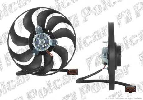 Вентилятор радиатора Seat Leon, Toledo Ii Skoda Octavia I Vw Bora, Bora I, Golf Iv, Golf V 1.4/1.6 09.96-06.06 Polcar 954123U6