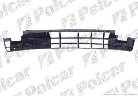 Решітка радіатора(нижн.частина) VW Passat 88-97 Polcar 954627-1 (фото 1)