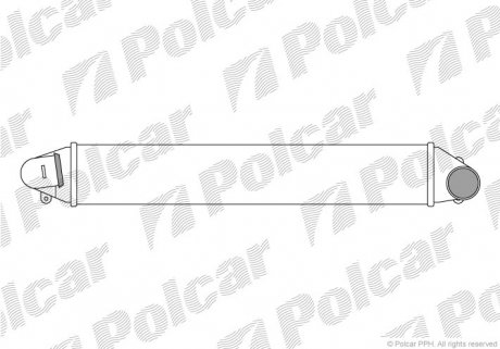 Радиатор интеркулера Ford Galaxy/Seat Alhambra/VW Sharan 1.8T 20V/1.9Tdi 95- Polcar 9550J8-2