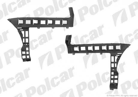 Кронштейн бампера задн. левый VW Passat B6 Polcar 95559611