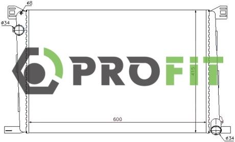Радіатор охолоджування PROFIT 1740-0074