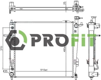 Радиатор охлаждения PROFIT 1740-0157