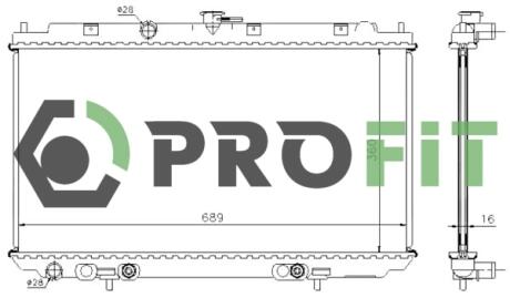 Радіатор охолоджування PROFIT 1740-0253