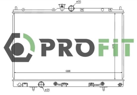 Радиатор охлаждения PROFIT 1740-0281
