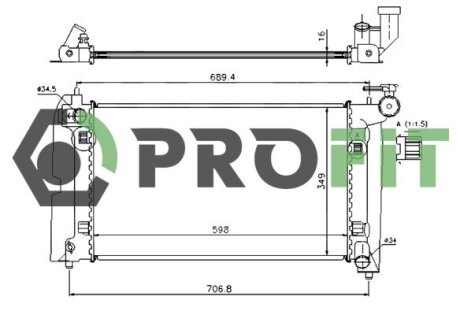 Радіатор охолоджування PROFIT 1740-0400