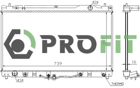 Радіатор охолоджування PROFIT 1740-0408