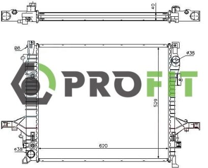 Радіатор охолоджування PROFIT 1740-0414