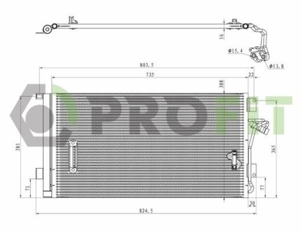 Конденсер кондиционера PROFIT 1770-0004