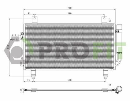 Конденсер кондиционера PROFIT 1770-0272
